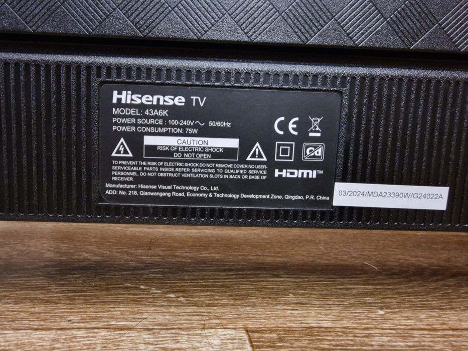 Телевизор Hisense 43" UHD 4k (game mode plus)