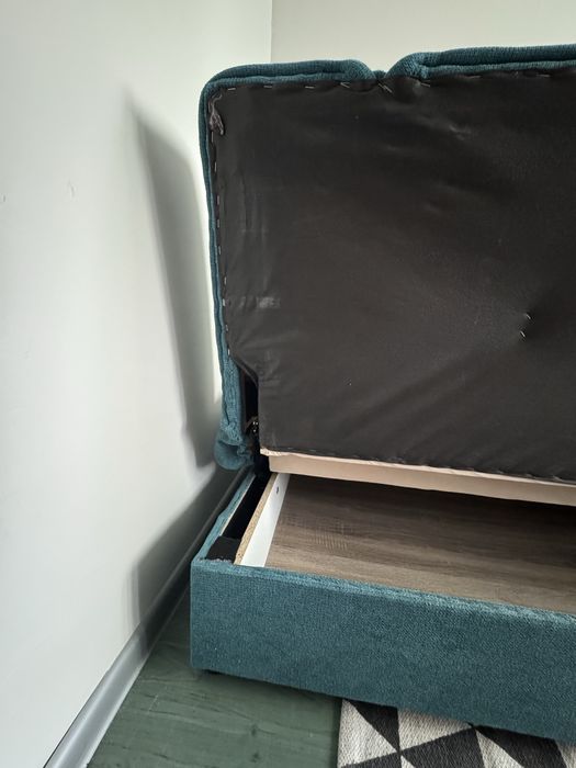 Wersalka rozkładana turkusowa sofa kanapa