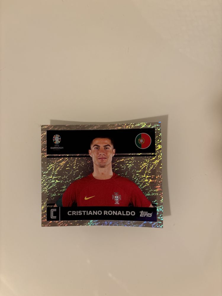 Cromo Euro Topps Cristiano Ronaldo