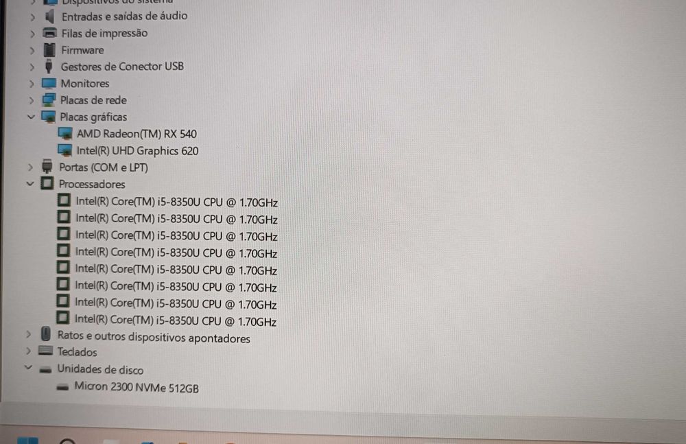 Dell Latitude 14 5420 Rugged Ecrã 14/i5 8ª/NVME 512GB/16GB RAM Robusto