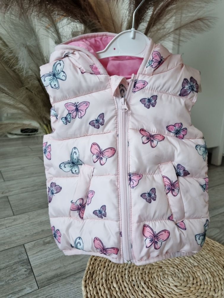 Takko fashion kamizelka bezrękawnik pikowana motylki 86