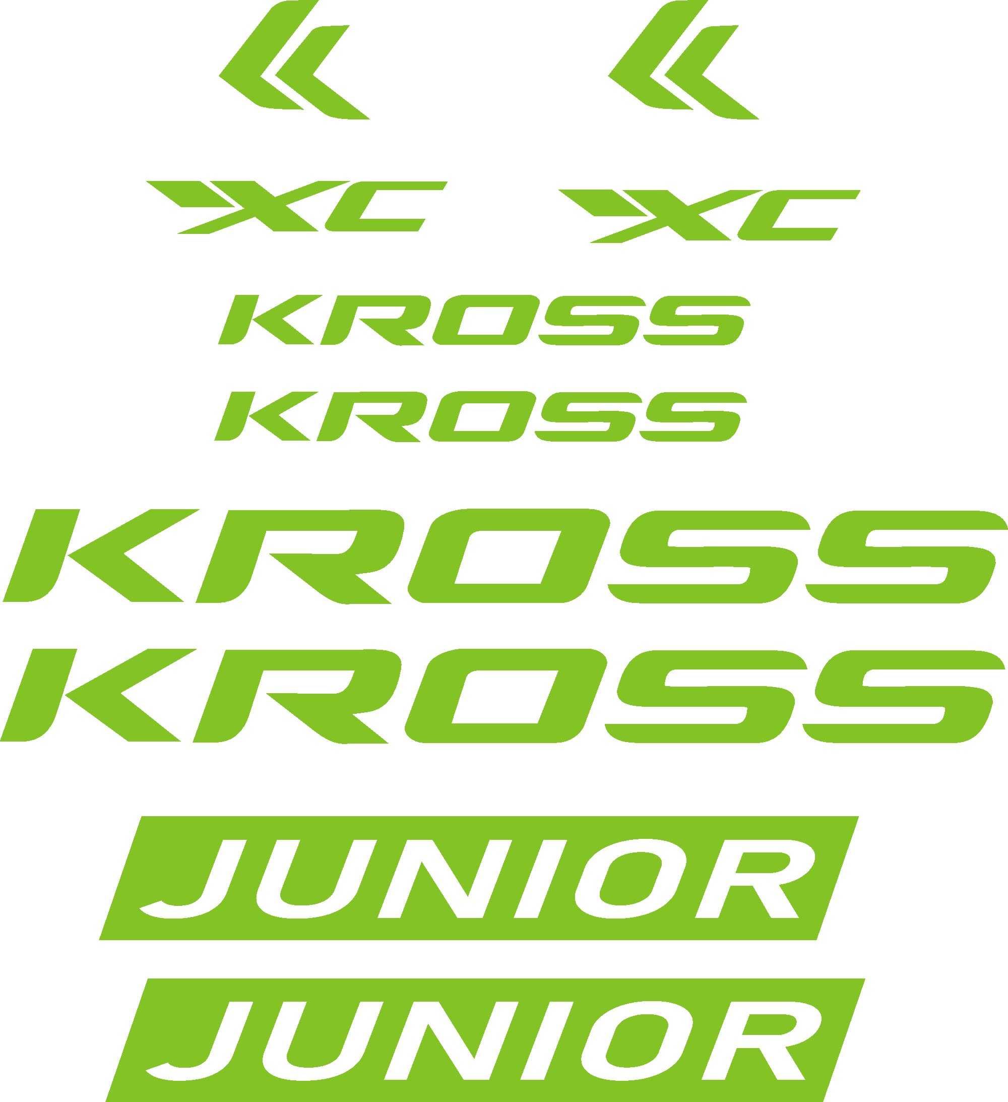 KROSS JUNIOR XC naklejki dla chłopca