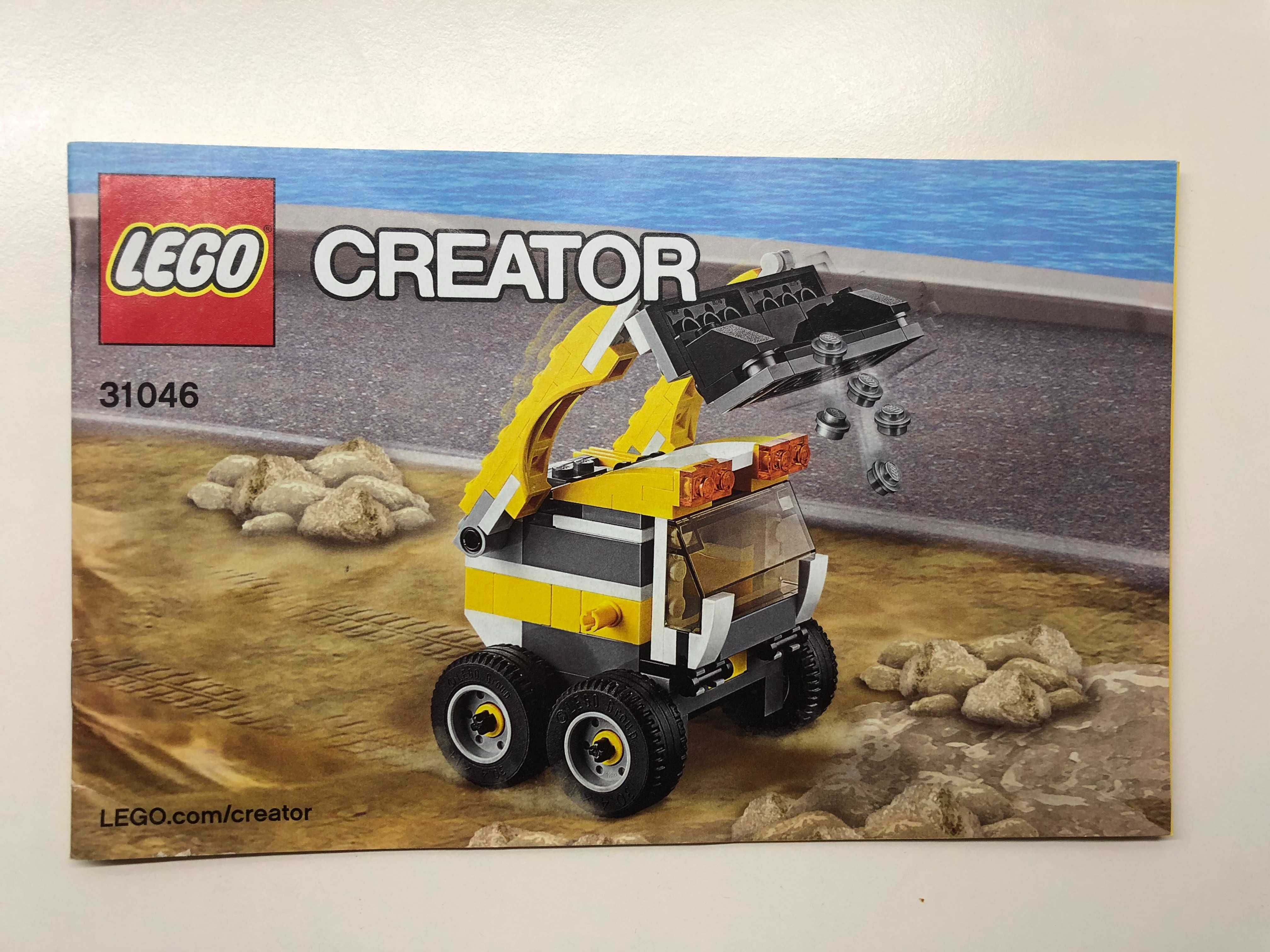 Kompletny zestaw LEGO Creator 3w1, pudełko, instrukcja