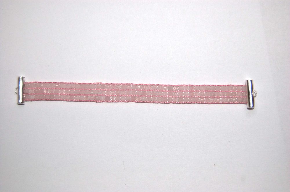 Bransoletka z różowego kwarcu „Pink Love” Handmade