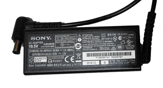 Zasilacz Sony 19,5V do TV i laptopów