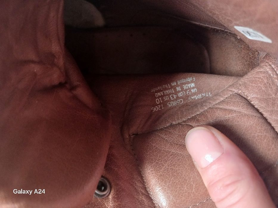 Мужские ботинки кожа