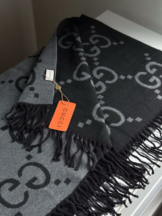 Двосторонній палантин кашемір Gucci 180см