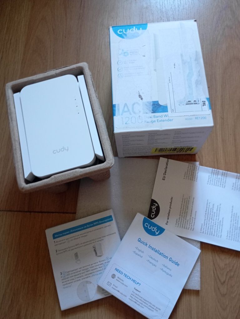 Wzmacniacz Sygnału Wi-Fi Cudy AC1200 (Model RE1200)