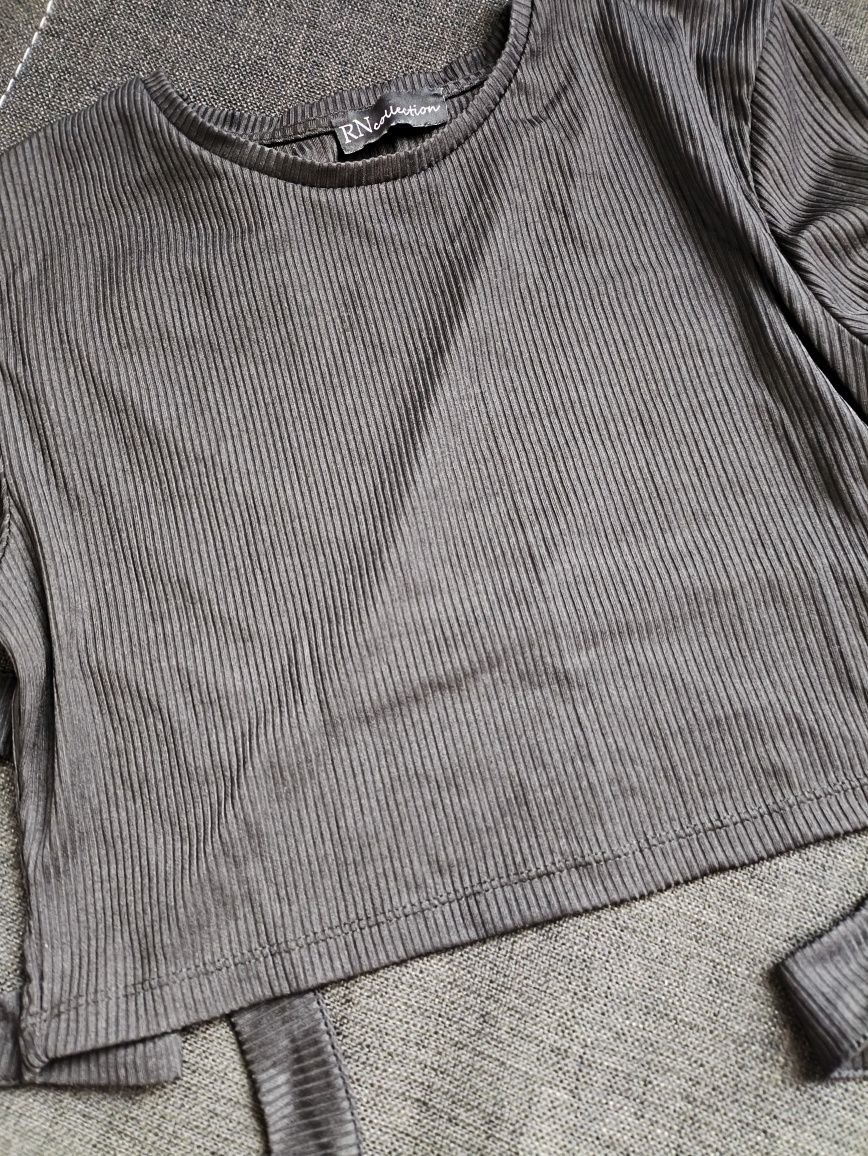 Crop Top damski czarny S