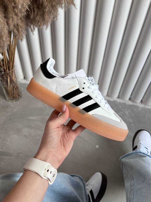 Женские кожанные кеды Adidas Samba XLG / Адидас Самба 36 37 38 39 40