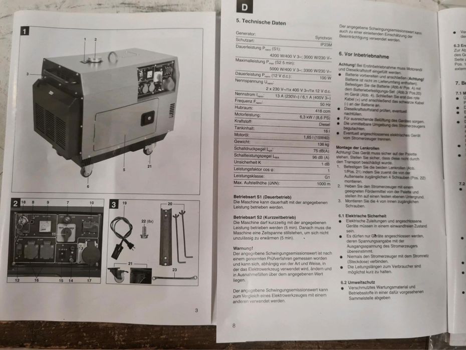 Генератор дизельний Einhell BT-PG 5000 DD. В наявності