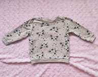Beżowa bluza w kotki r.98