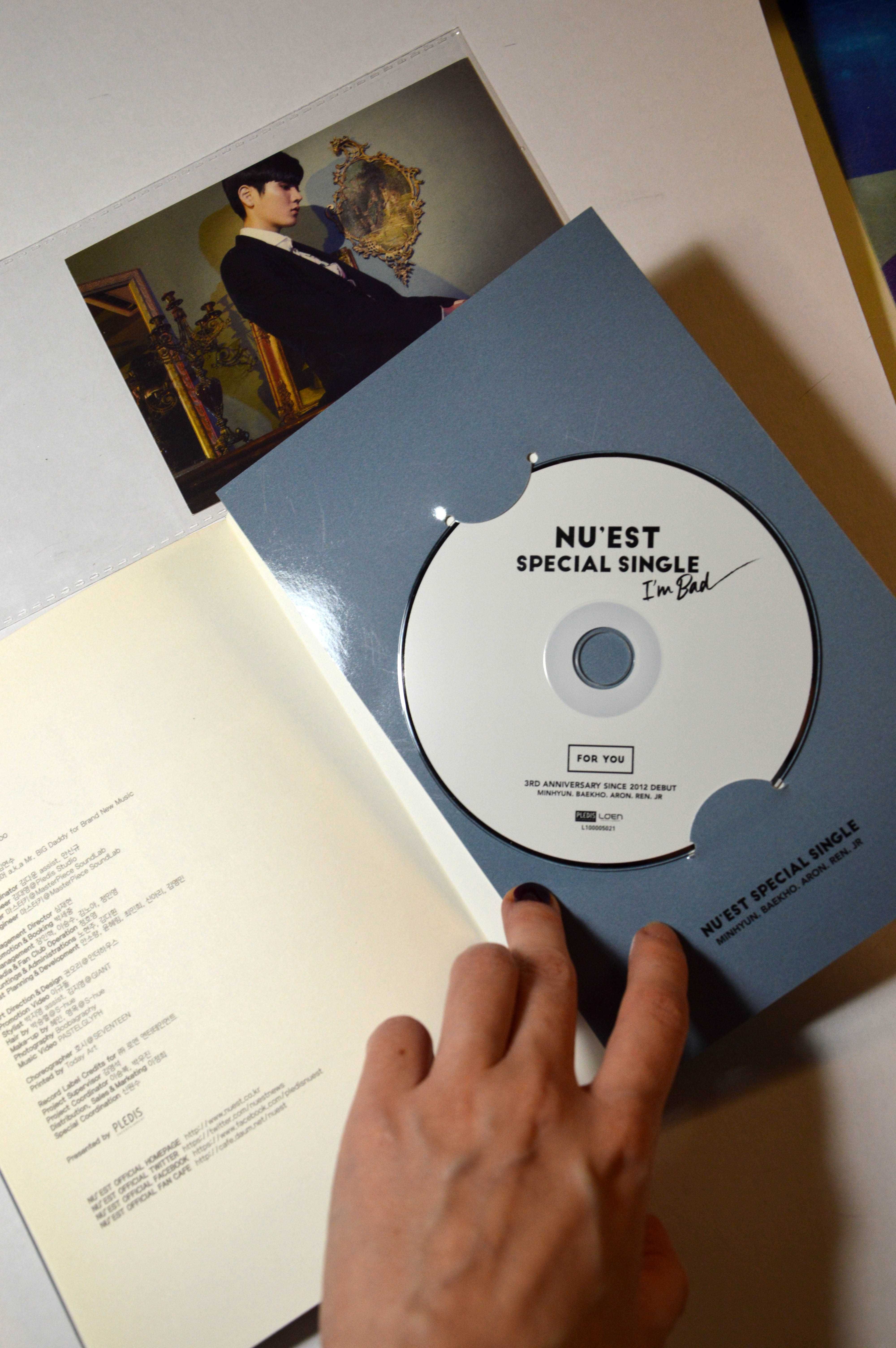 NU'EST I'm bad kpop album z autografem