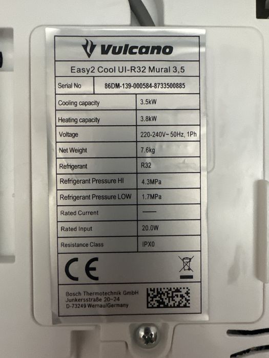 AC Vulcano (Mutisplit danificado + 3 unidades interiores)