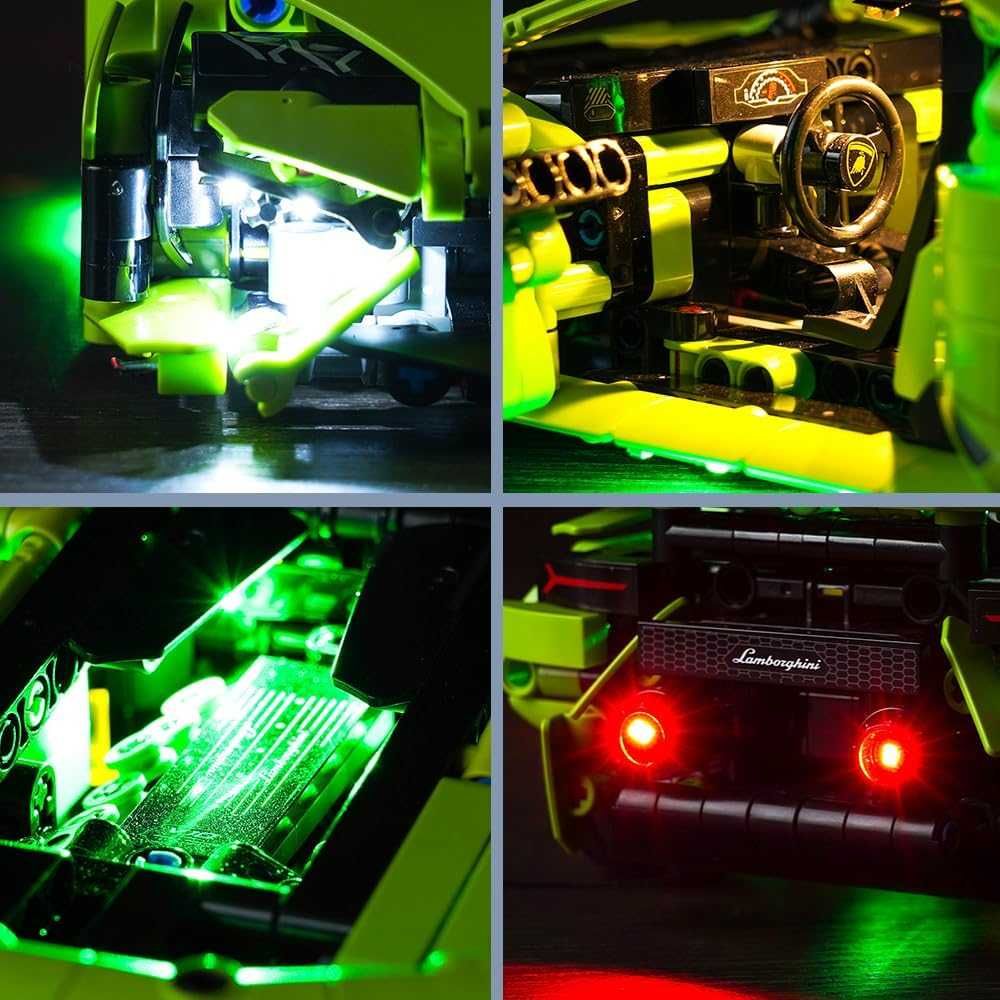 Zestaw oświetlenia do LEGO Technic Lamborghini Huracán Tecnica 42161