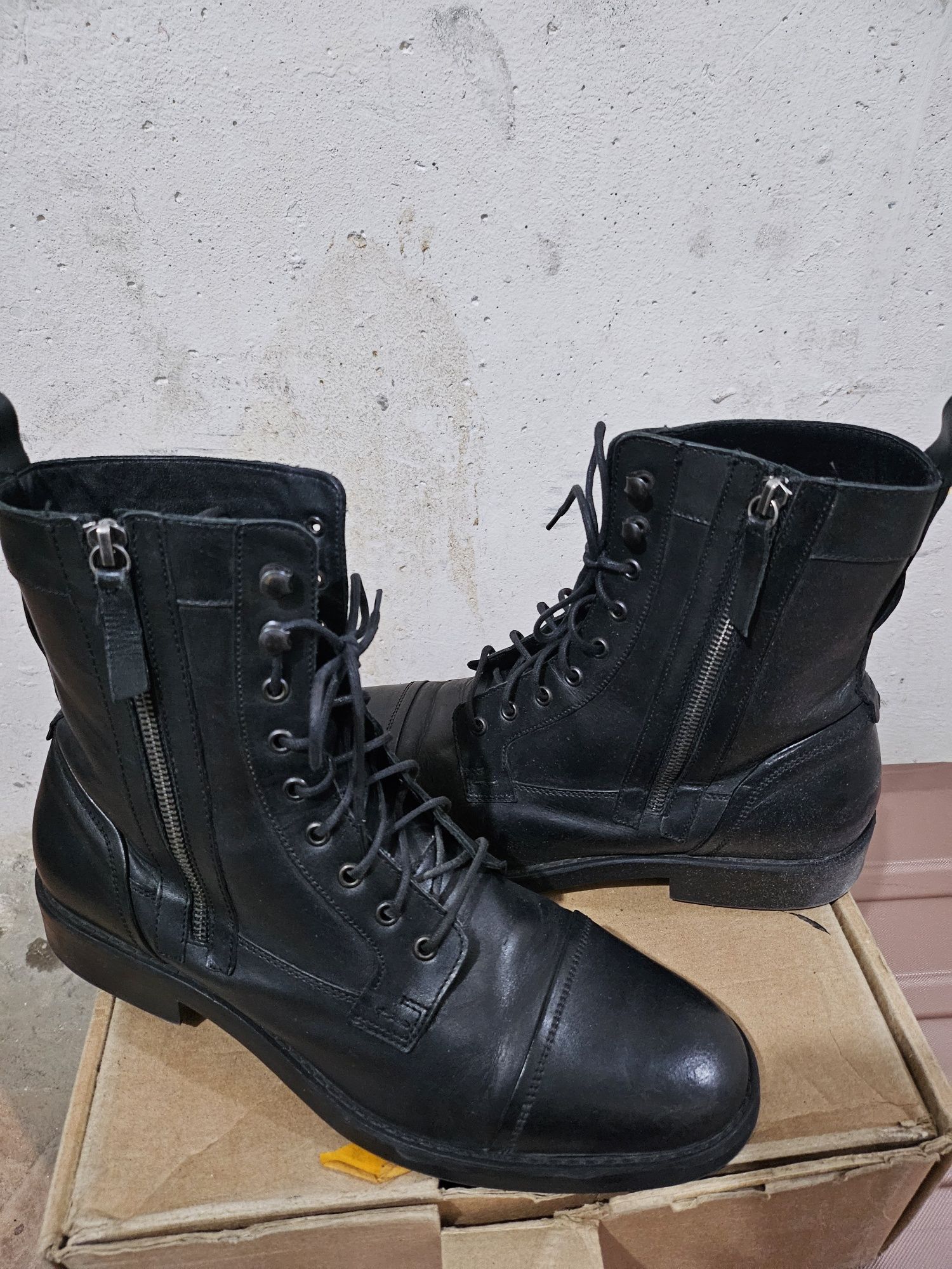 Botki meskie skórzane ZARA