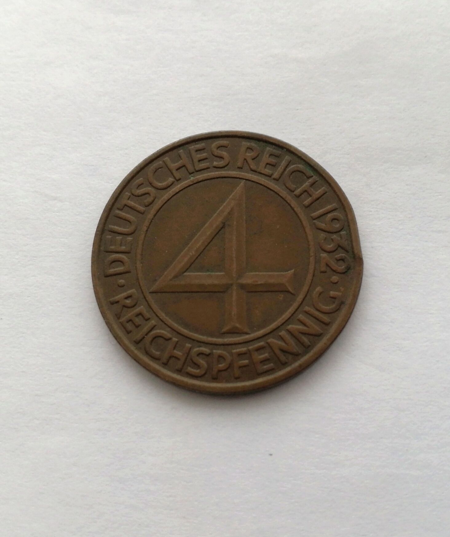 4 fenigi 1932 Niemcy mennica A Berlin