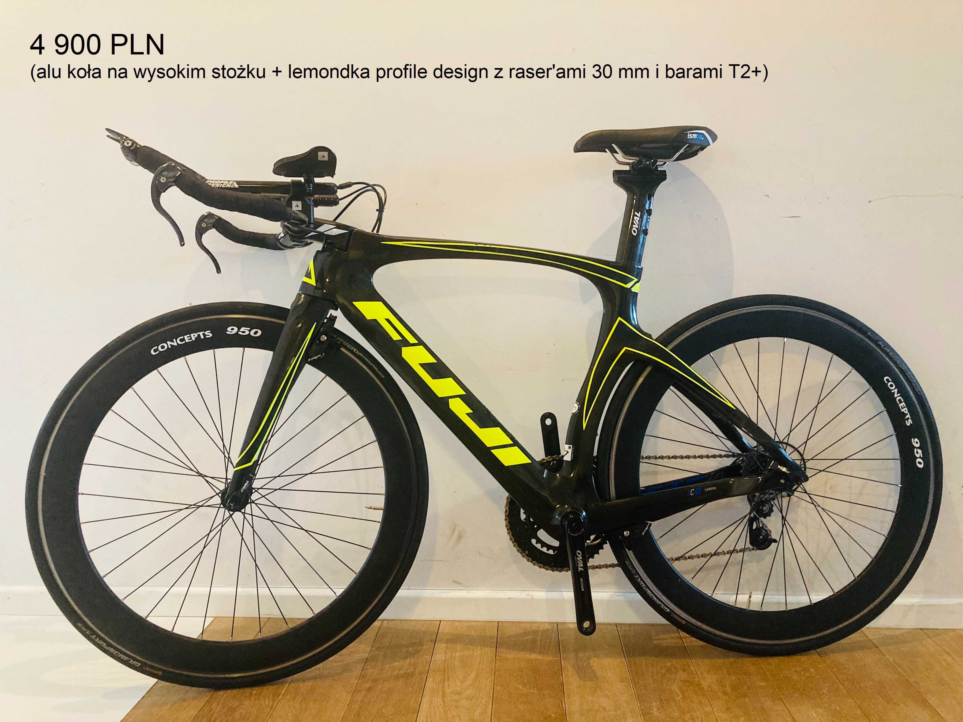 Fuji Norcom straight 2.3 rozmiar M 51– karbonowy rower triathlonowy