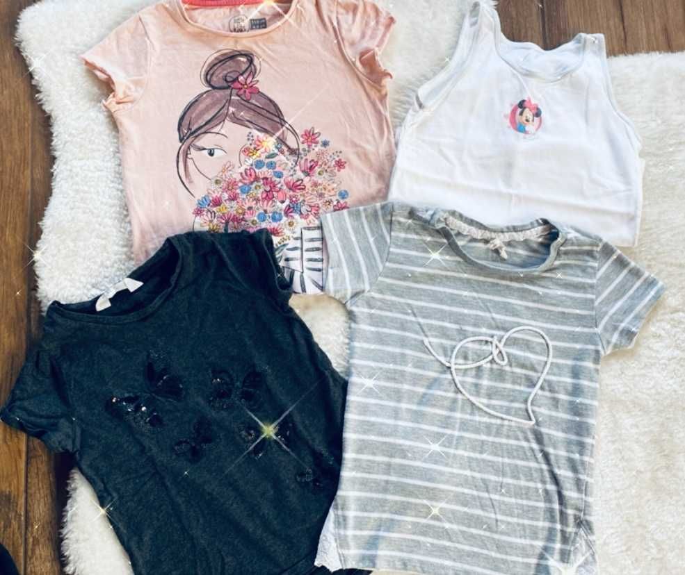 Duża paczka ubrań 20szt dla dziewczynki r110/116 DISNEY H&M Gap Next