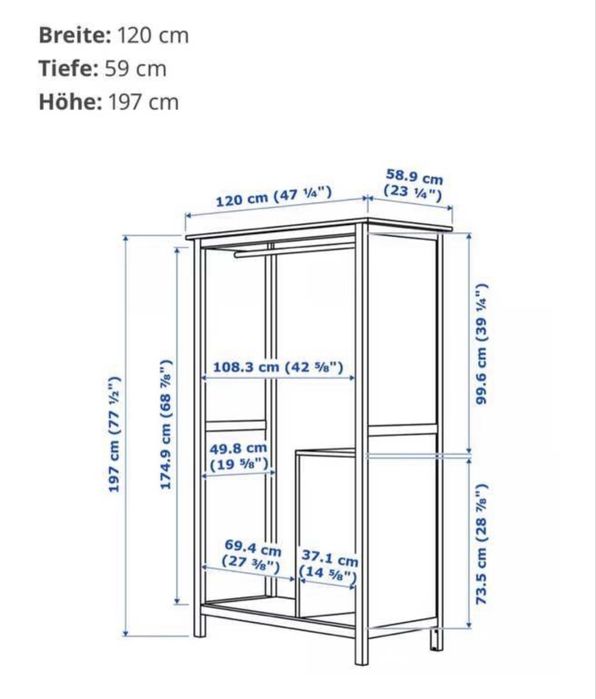 Nowa cena! Szafa przesuwna IKEA HEMNES drewniana! 1/2Ceny polecam