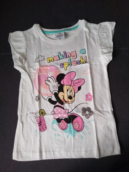 Bluzka bluzeczka koszulka na krótki rękaw Myszka Minnie