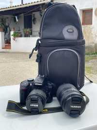 Nikon D3400 com acessórios