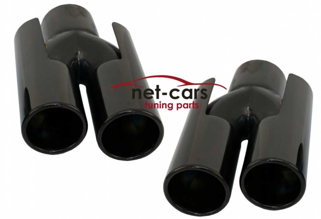 Końcówki wydechu BMW E90 E92 E93 F30 E39 E60 F10 M czarne