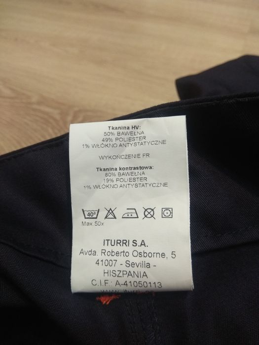 L Antyelektrostatyczne Spodnie Iturri