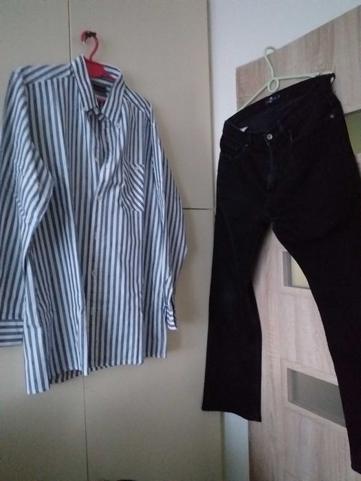 Koszula meska 42 +spodnie dzinsowe