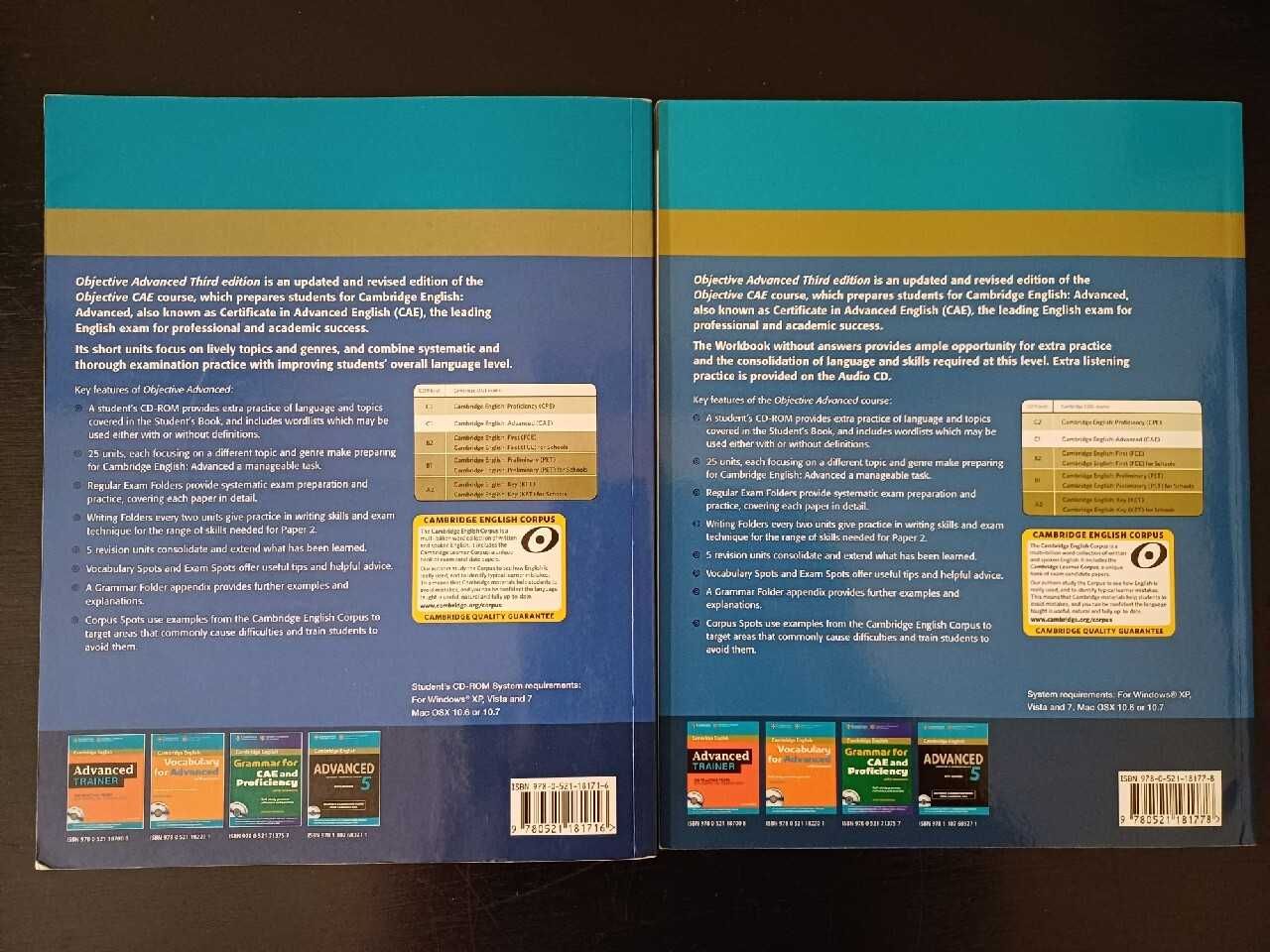 Cambridge English Objective Advanced studentbook, workbook without key