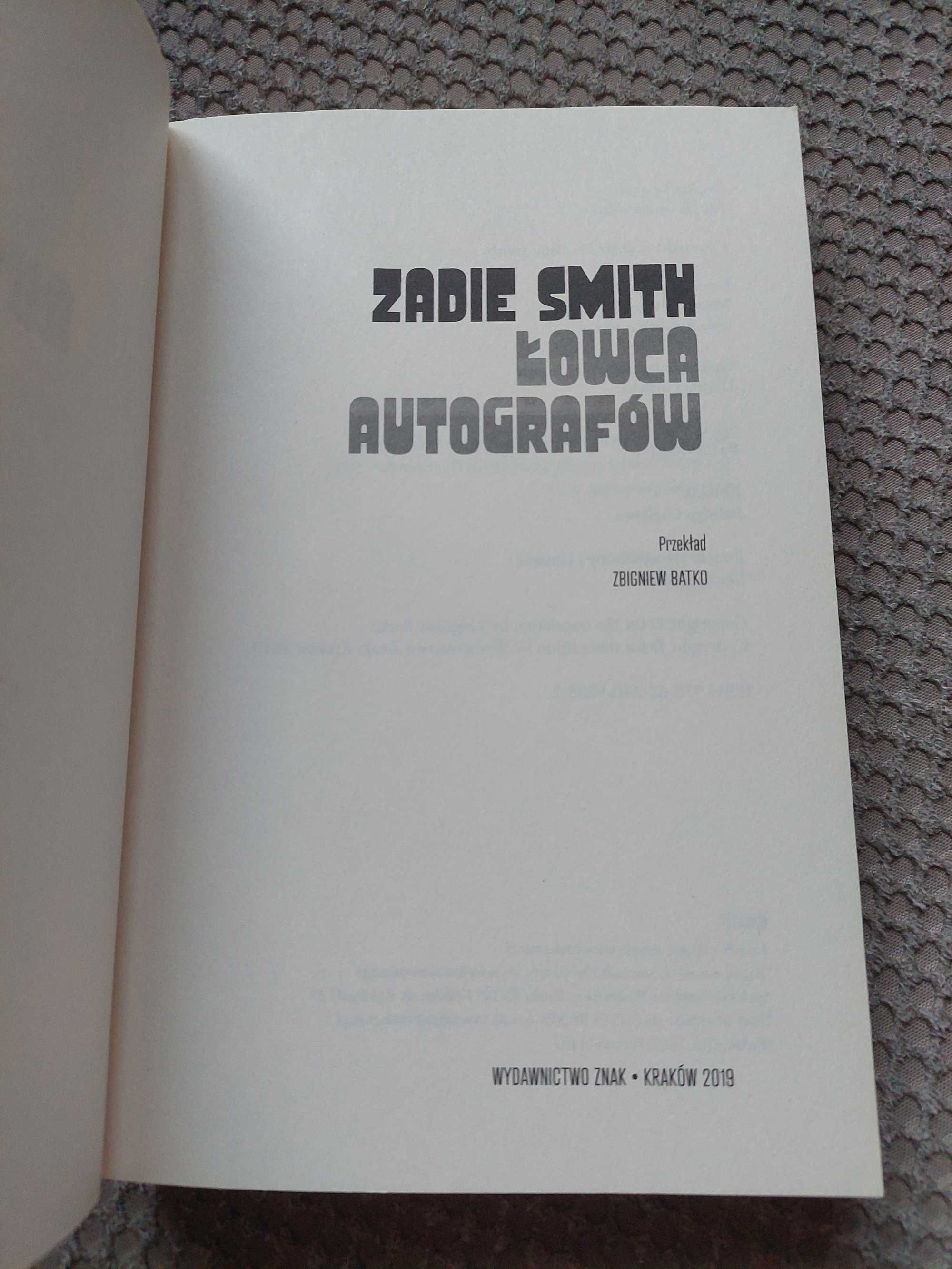 nowa! "Łowca autografów" Zadie Smith