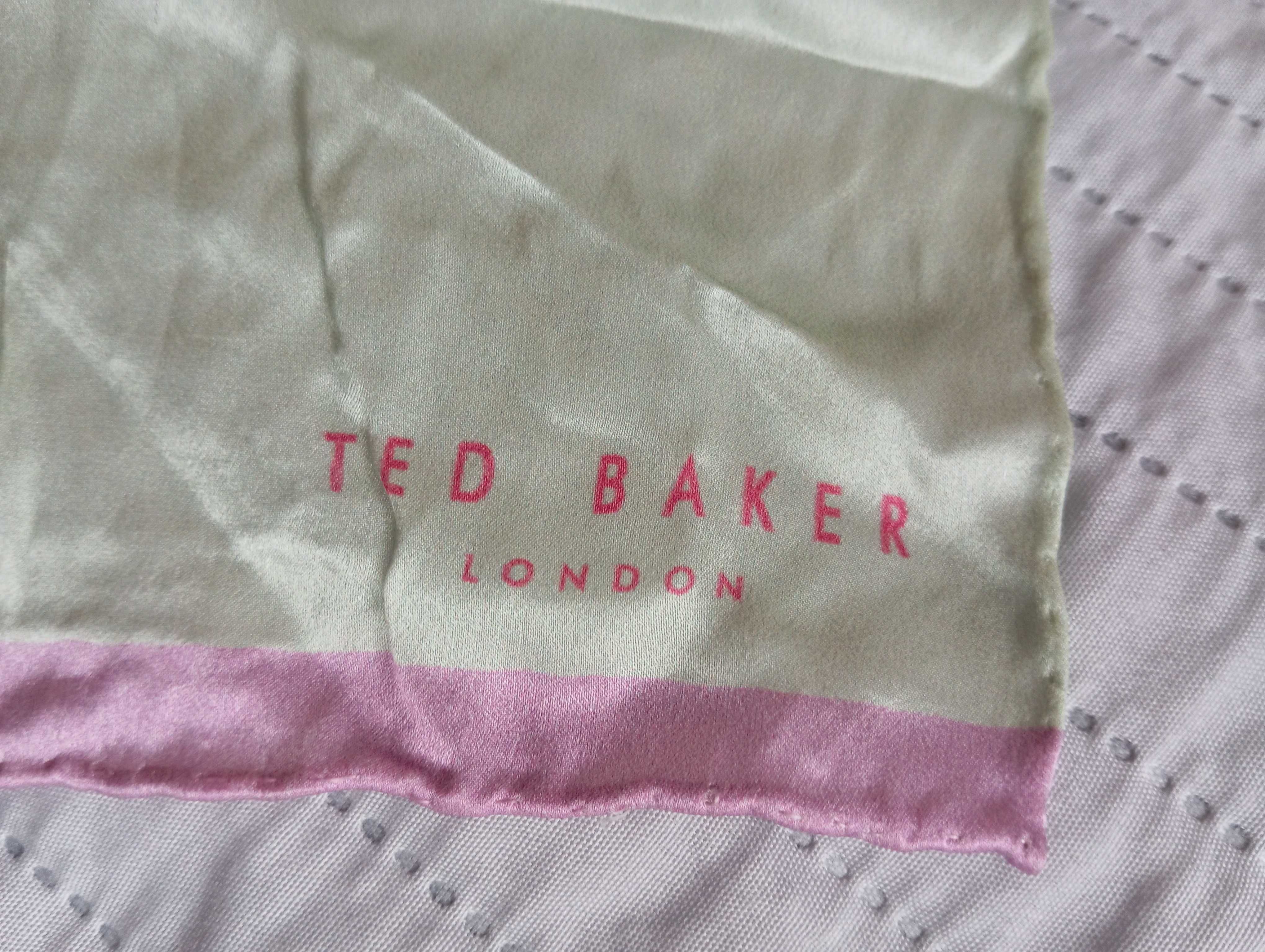 Duuuży jedwabny szal TED BAKER
