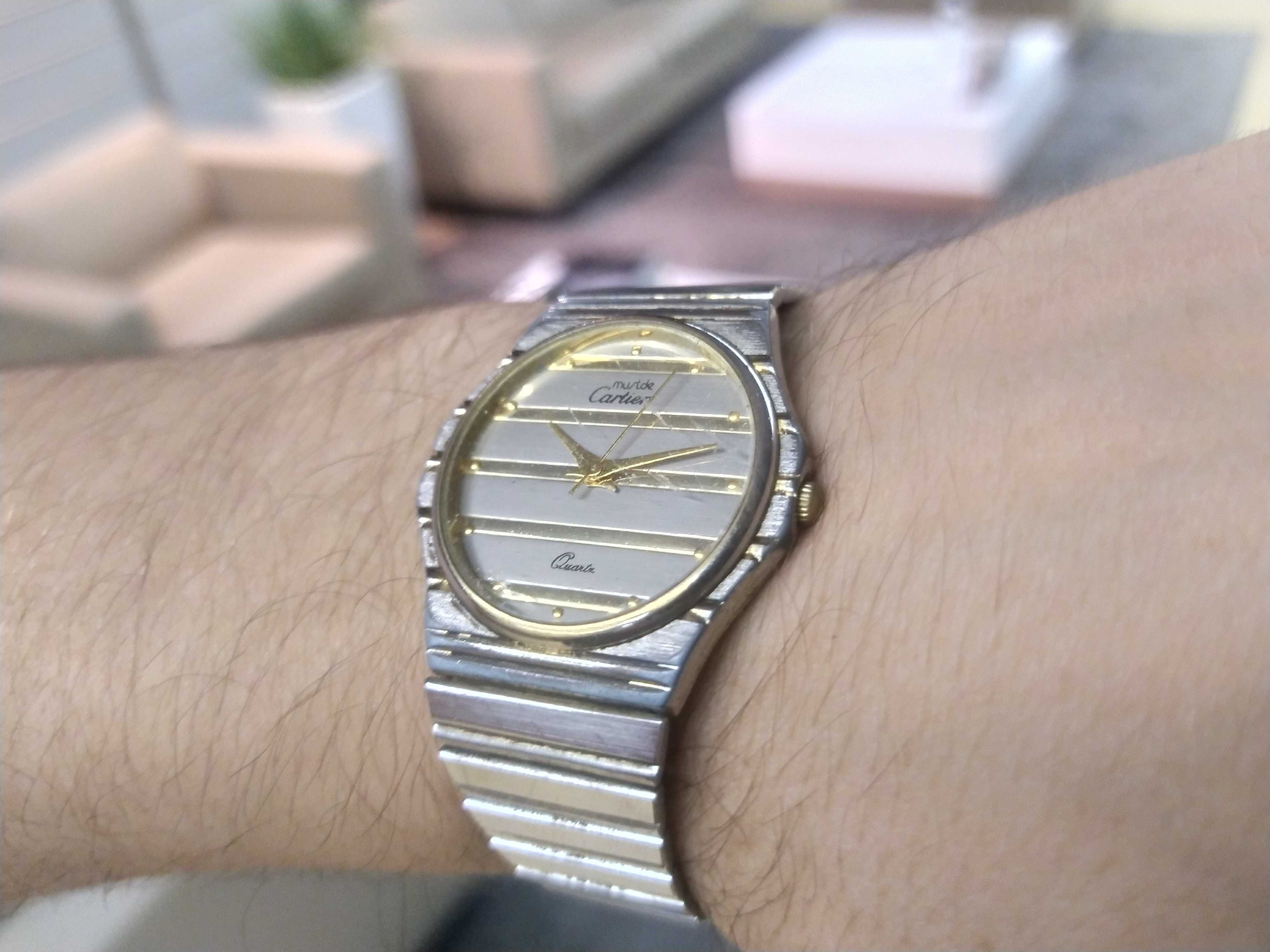 Zegarek Must de Cartier Geneve Bransoleta Ciekawy Model !! Vintage
