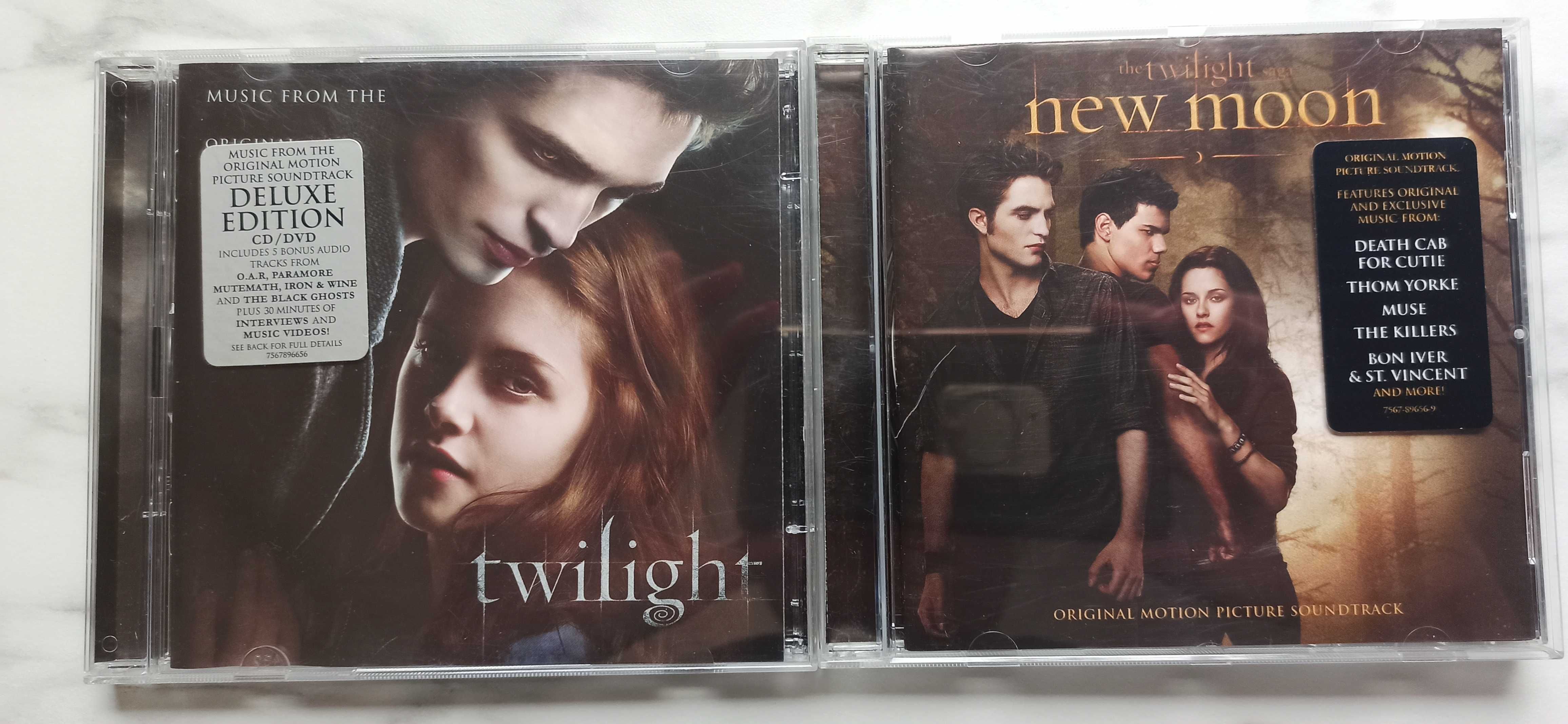 Twilight oraz New Moon - CD muzyka z filmu.