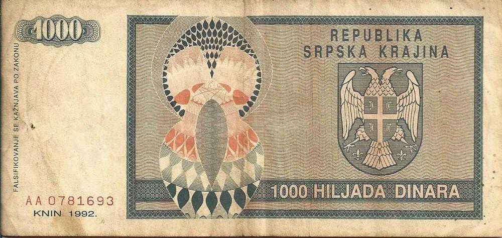 Krajina Sérvia (república da) - - - - - Notas