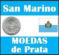 Moedas - - - San Marino - - - ( Prata )