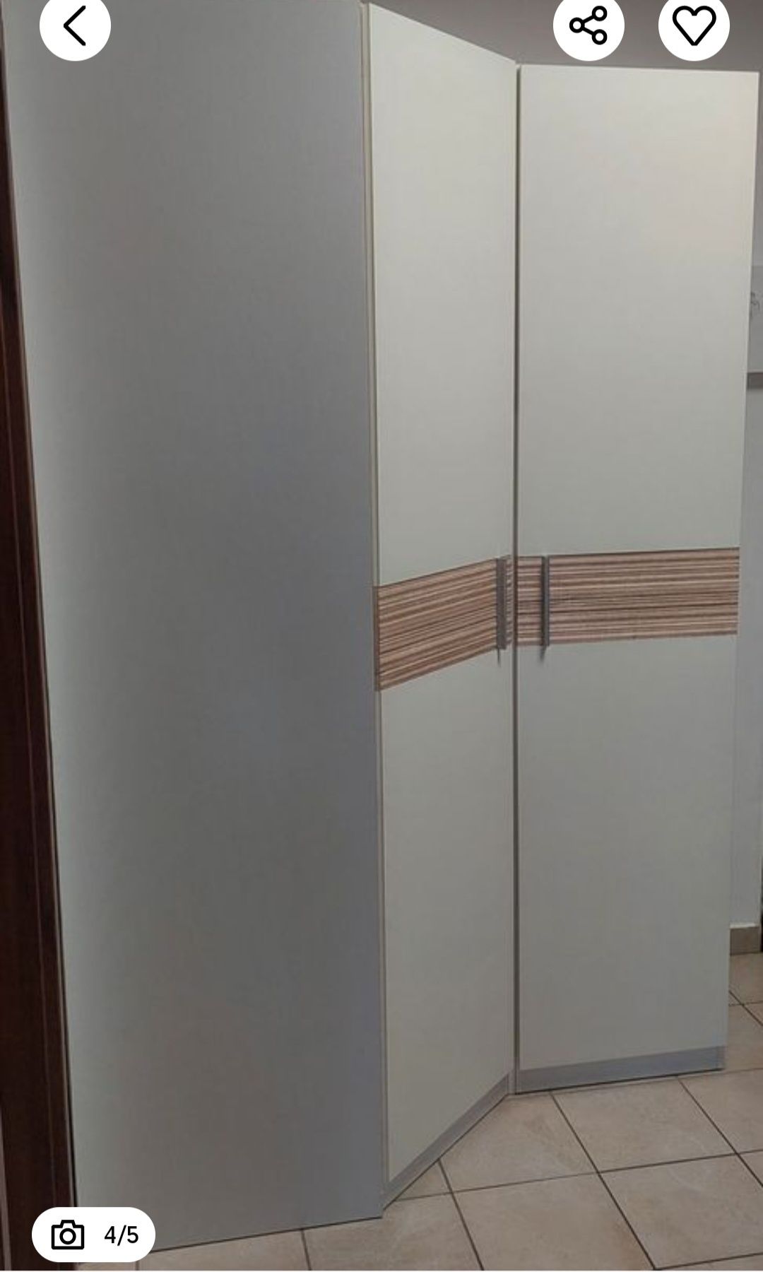 Szafa narożna i słupek