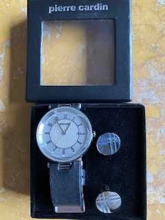 Relógio de homem 40mm e botões de punho "Pierre Cardin"