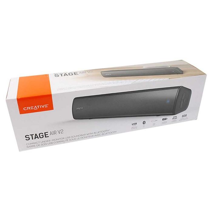 Coluna Creative Labs Stage Air V2 USB-C e Bluetooth 5.3 20W (Selada)