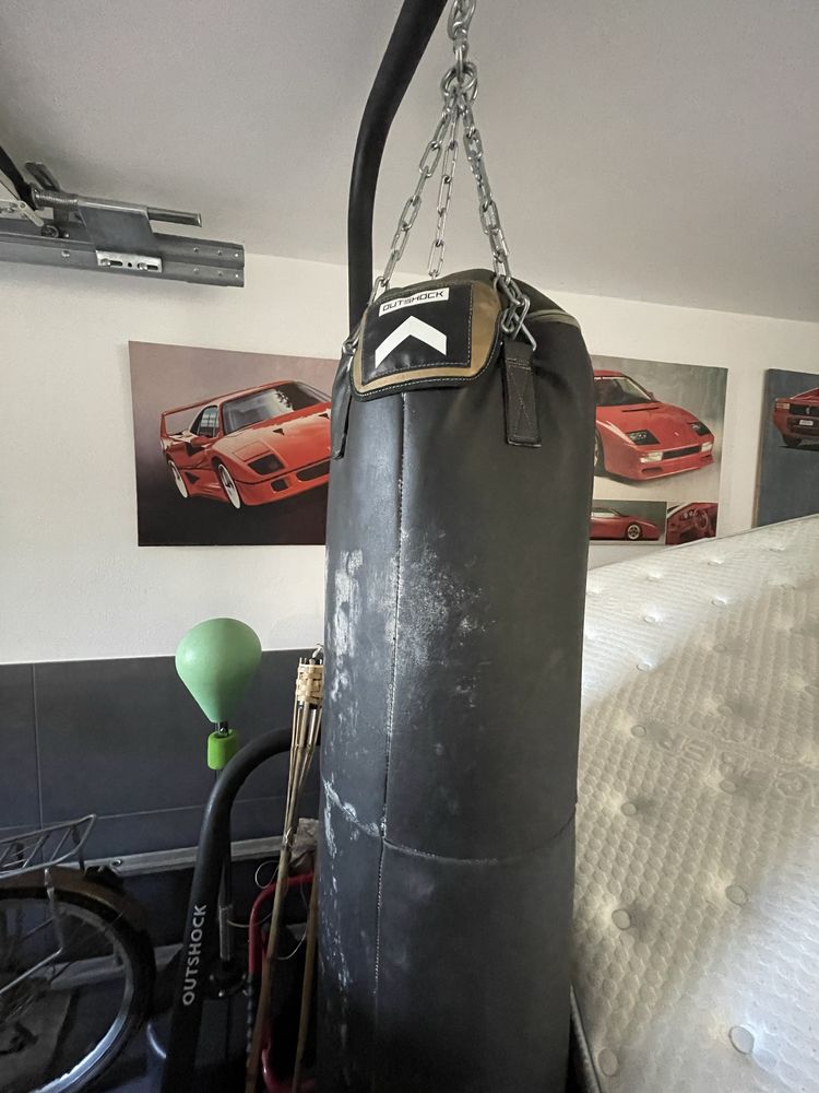 Saco de boxe + suporte