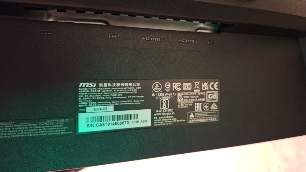 Monitor msi g27c4x 240hz