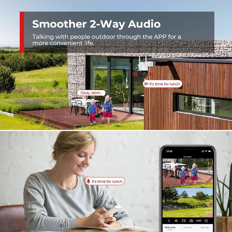 Dual camera Wi-Fi c/App para telemóvel! Mais modelos em stock!