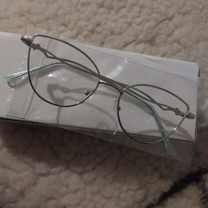 Срібна тонка оправа для зору/іміджу