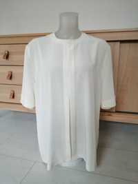 Kremowa elegancka bluzka crepa Anna v Braun, rozmiar 46
