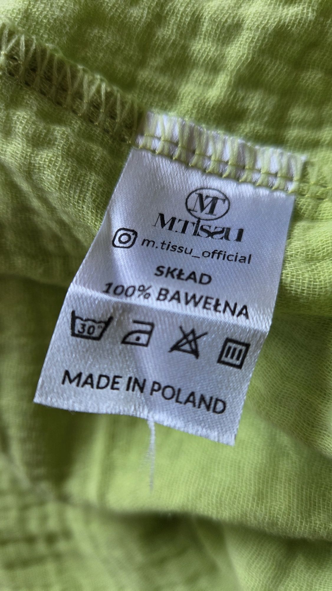 Komplet letni dwuczęściowy neon  M.Tissu M 38