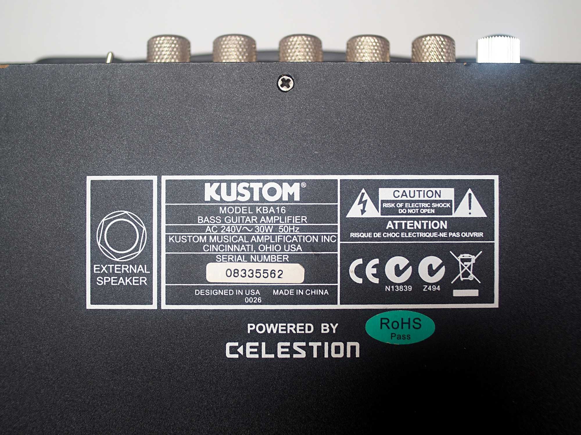 Piecyk combo basowe Kustom KBA16