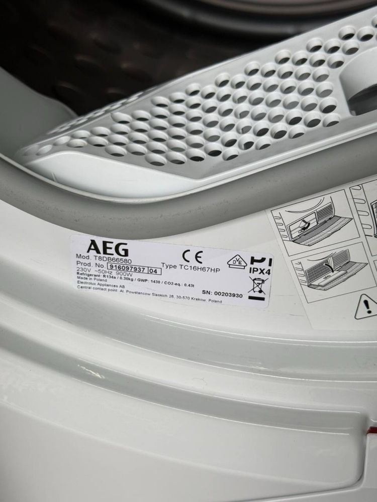 AEG T8DB66580 — сушильна машина 8 кг з тепловим насосом, преміум клас