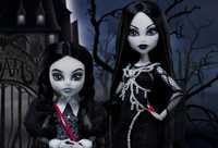 Monster high kolekcjonersa edycja Addams Wednesday i Morticia