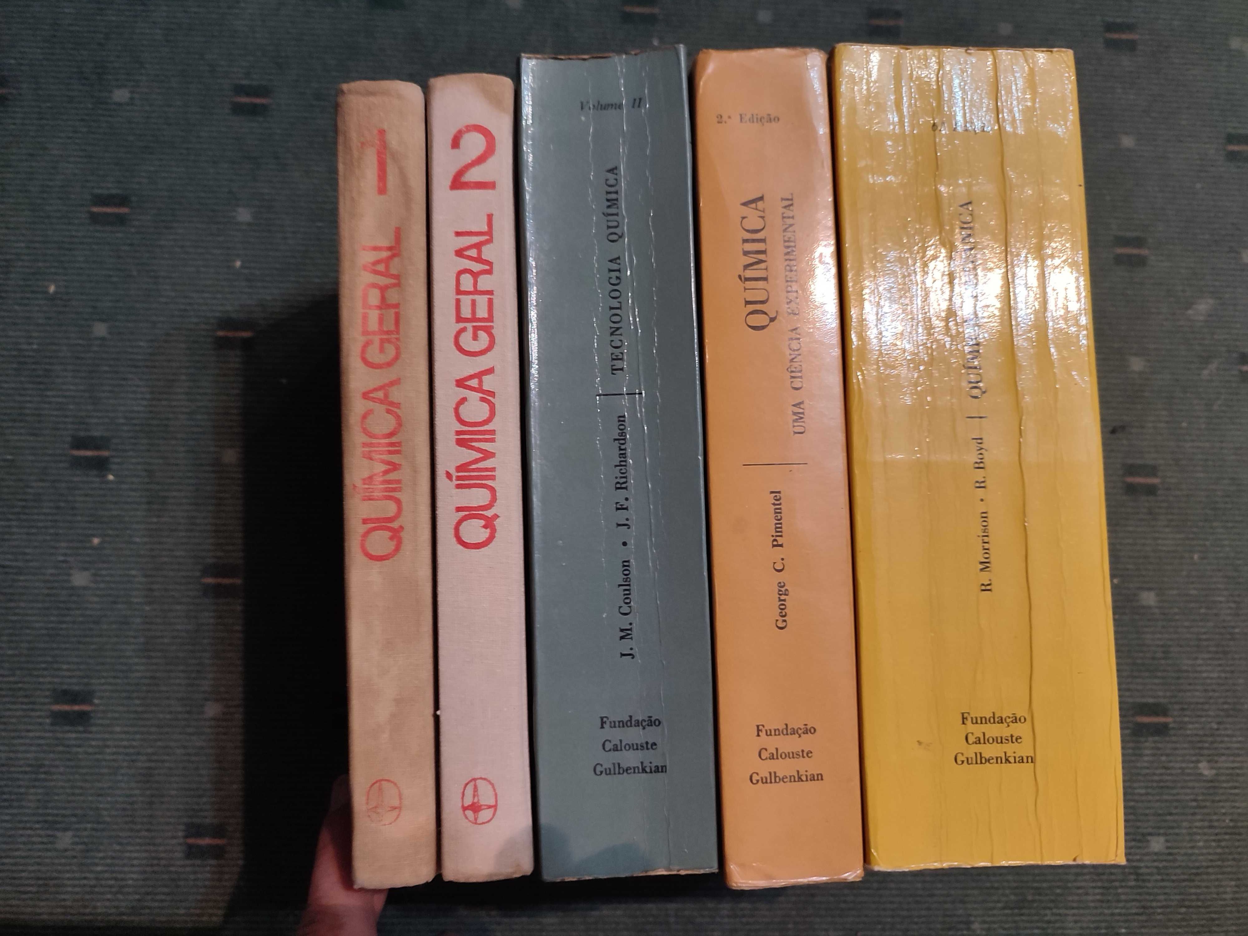 Lote 5 Livros de Quimica