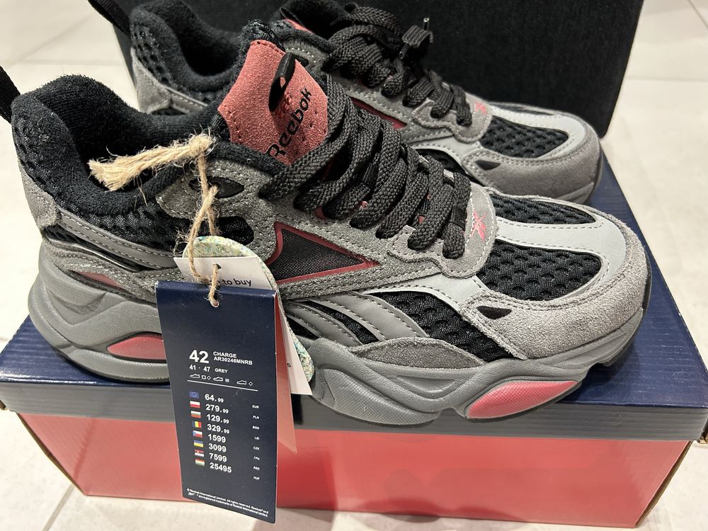 Buty Męskie Reebok Szare Rozmiar 42